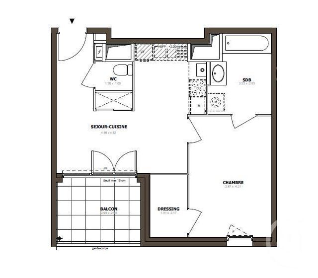 Appartement F2 à vendre - 2 pièces - 41,73 m2 - Thonon Les Bains - 74 - RHONE-ALPES